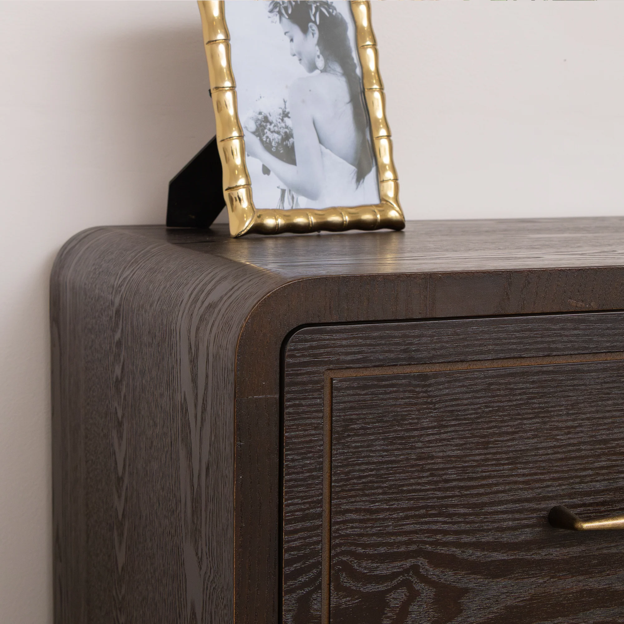 3 Drawer Dark Wood Chest of Drawers - Kingsley Range - Damaged Seconds - Image 6