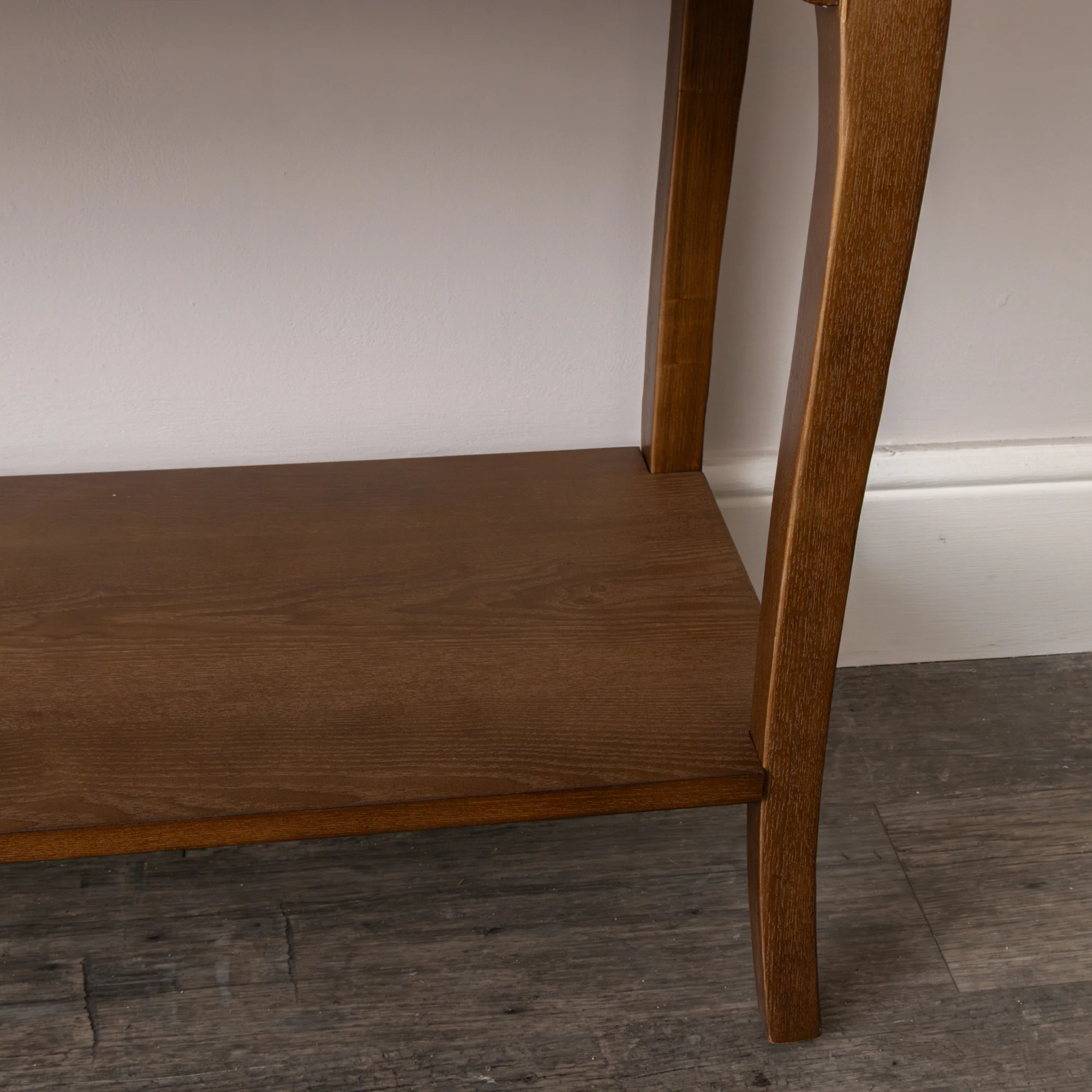 3 Drawer Dark Wood Console Table with Shelf - Ashwell Range - Image 3