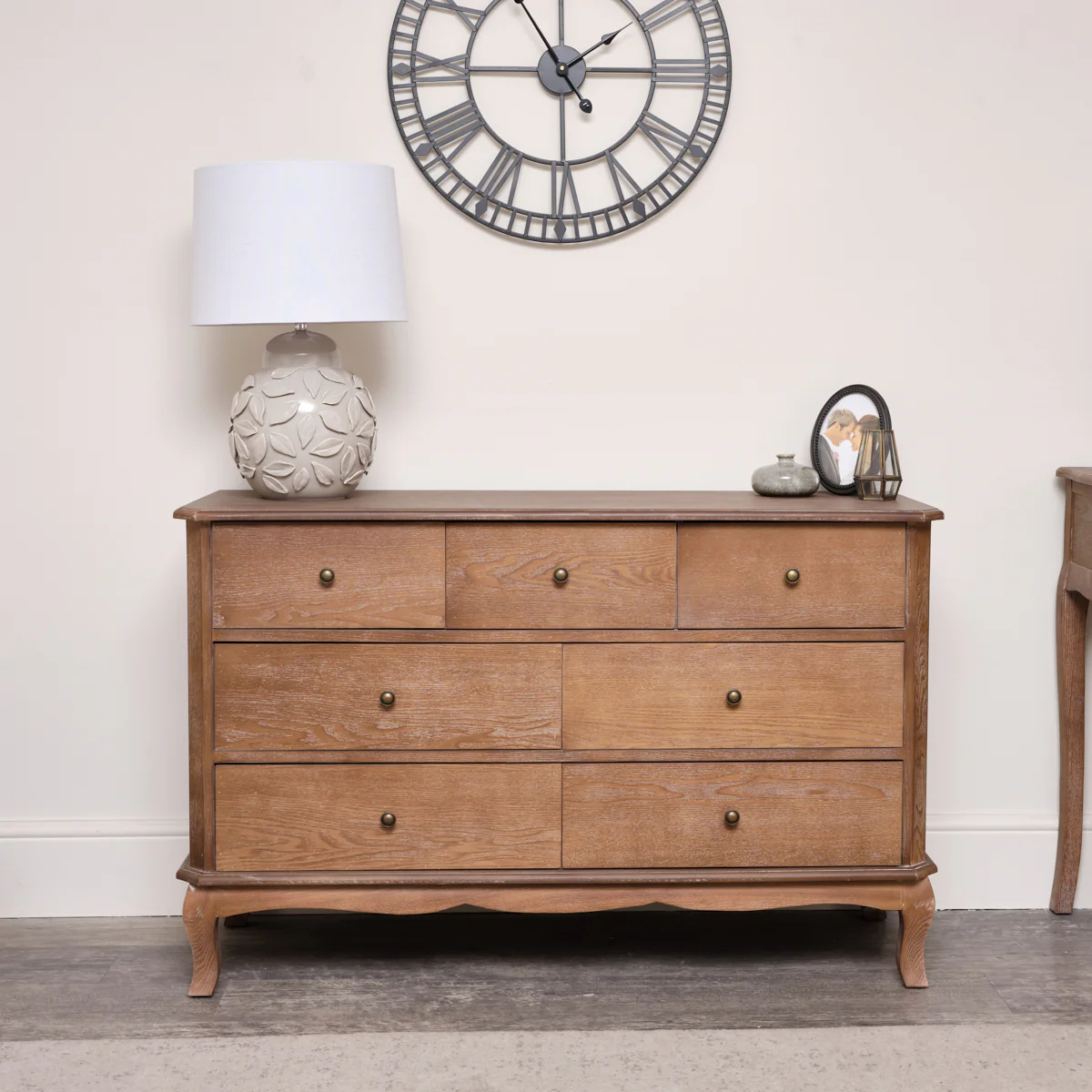 7 Drawer Dark Wood Chest of Drawers - Ashwell Range - Image 3
