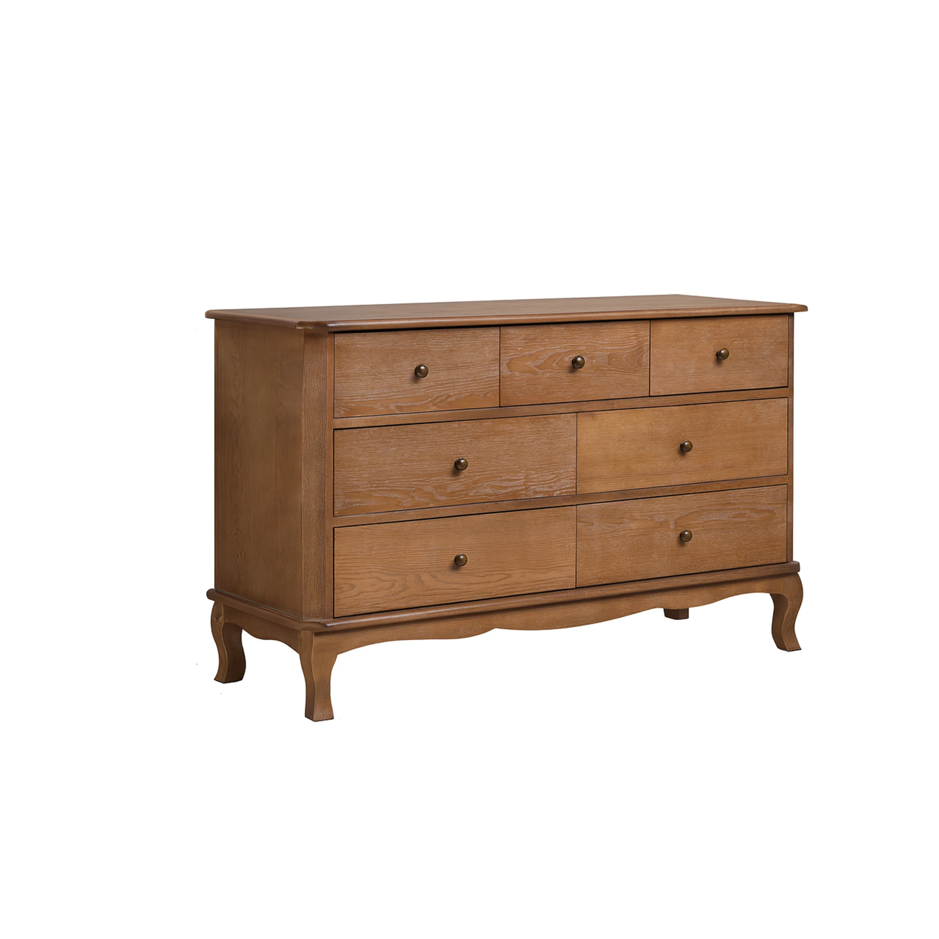 7 Drawer Dark Wood Chest of Drawers - Ashwell Range - Image 8