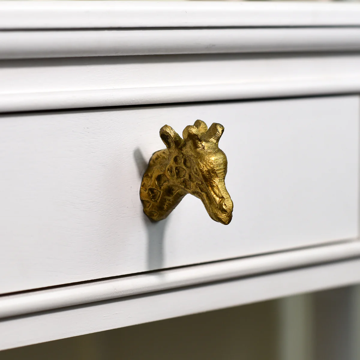 Antique Gold Giraffe Drawer Knob - Image 2