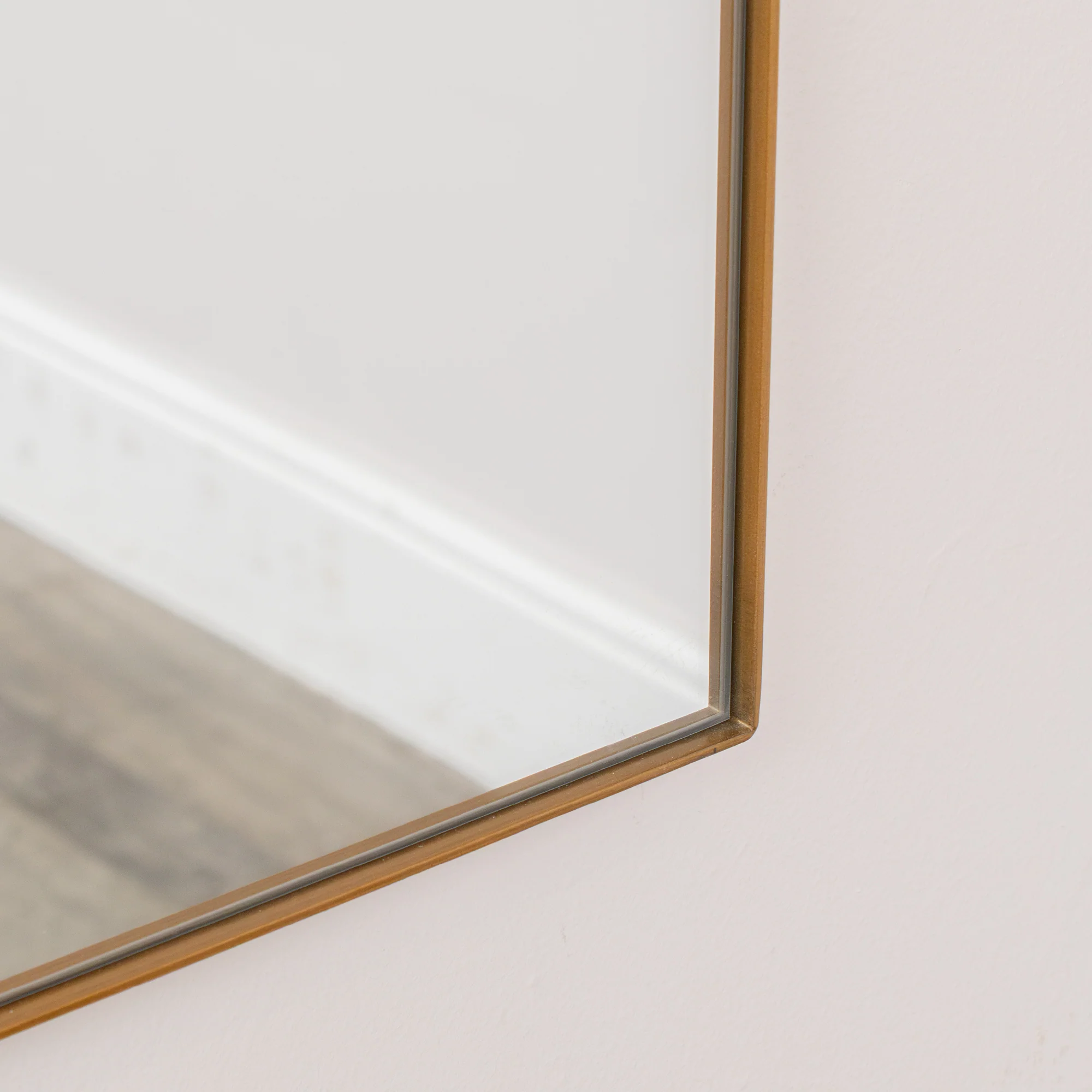 Antique Gold Metal Framed Wall Mirror - 50cm x 65cm - Image 3