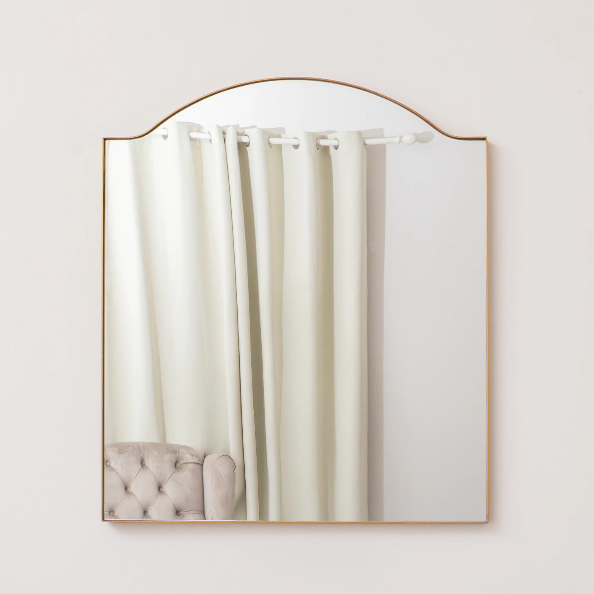 Antique Gold Metal Framed Wall Mirror - 50cm x 65cm - Image 4
