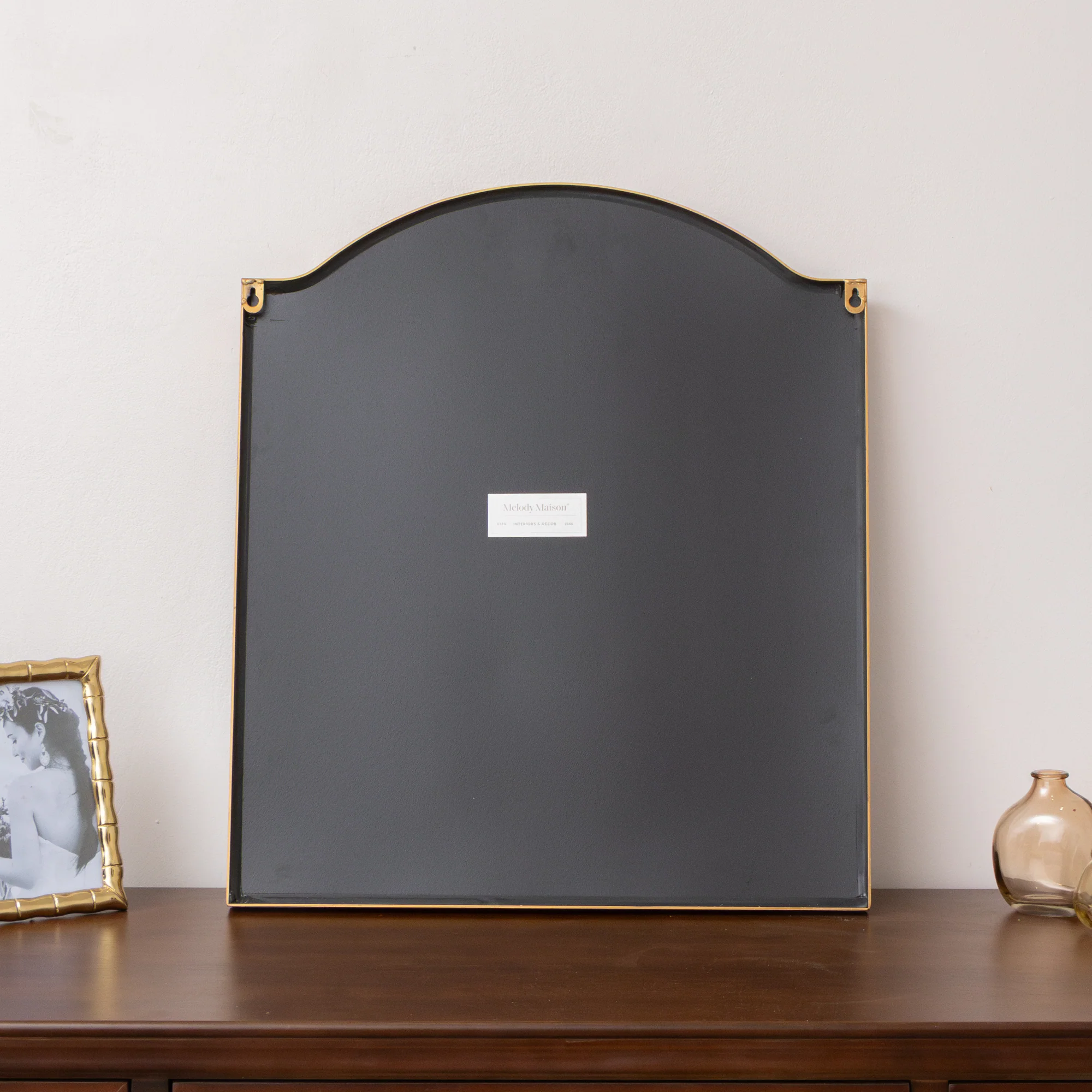 Antique Gold Metal Framed Wall Mirror - 50cm x 65cm - Image 5