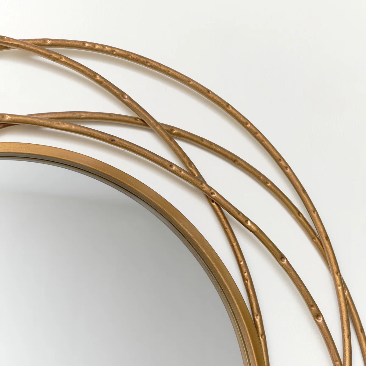 Antique Gold Swirl Wall Mirror - 70cm x 70cm - Image 5