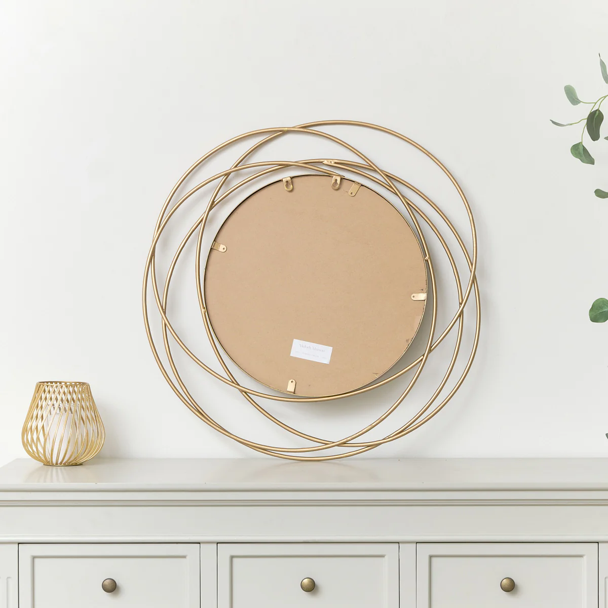 Antique Gold Swirl Wall Mirror - 70cm x 70cm - Image 6