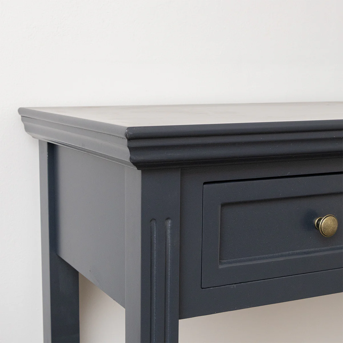 Navy Black 2 Drawer Console / Dressing Table - Daventry Navy Black Range - Image 3