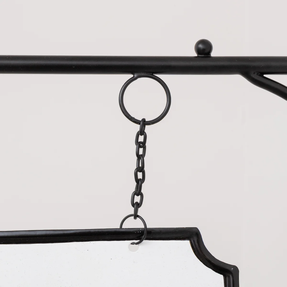 Black and White Metal Wall Mounted Hanging Pantry Sign - Image 3