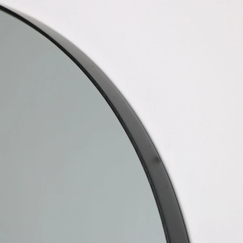 Black Oval Wall Mirror 50cm x 150cm - Image 2