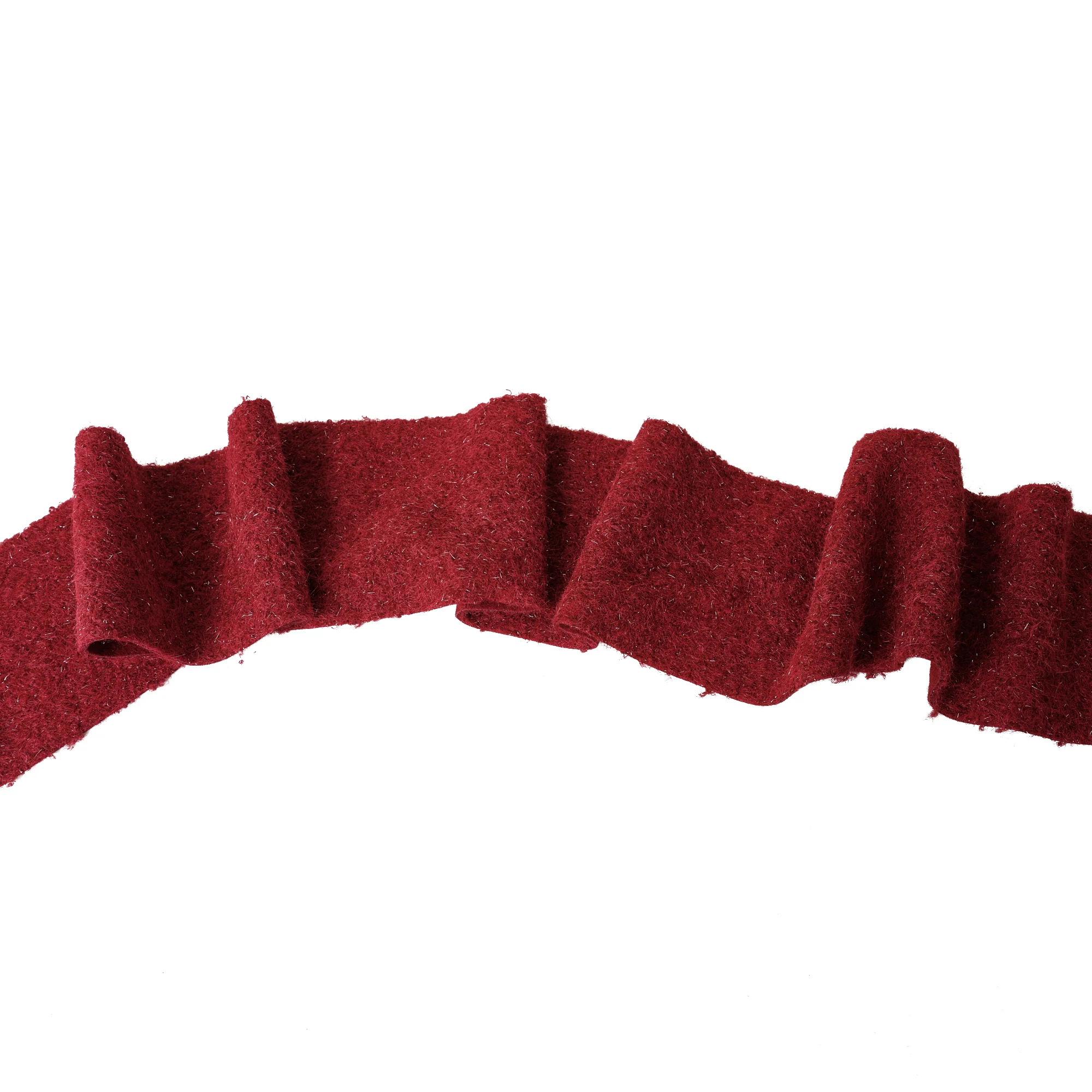 Large Dark Red Wool Table Runner - 140cm (1.4m / 55.1') - Image 5
