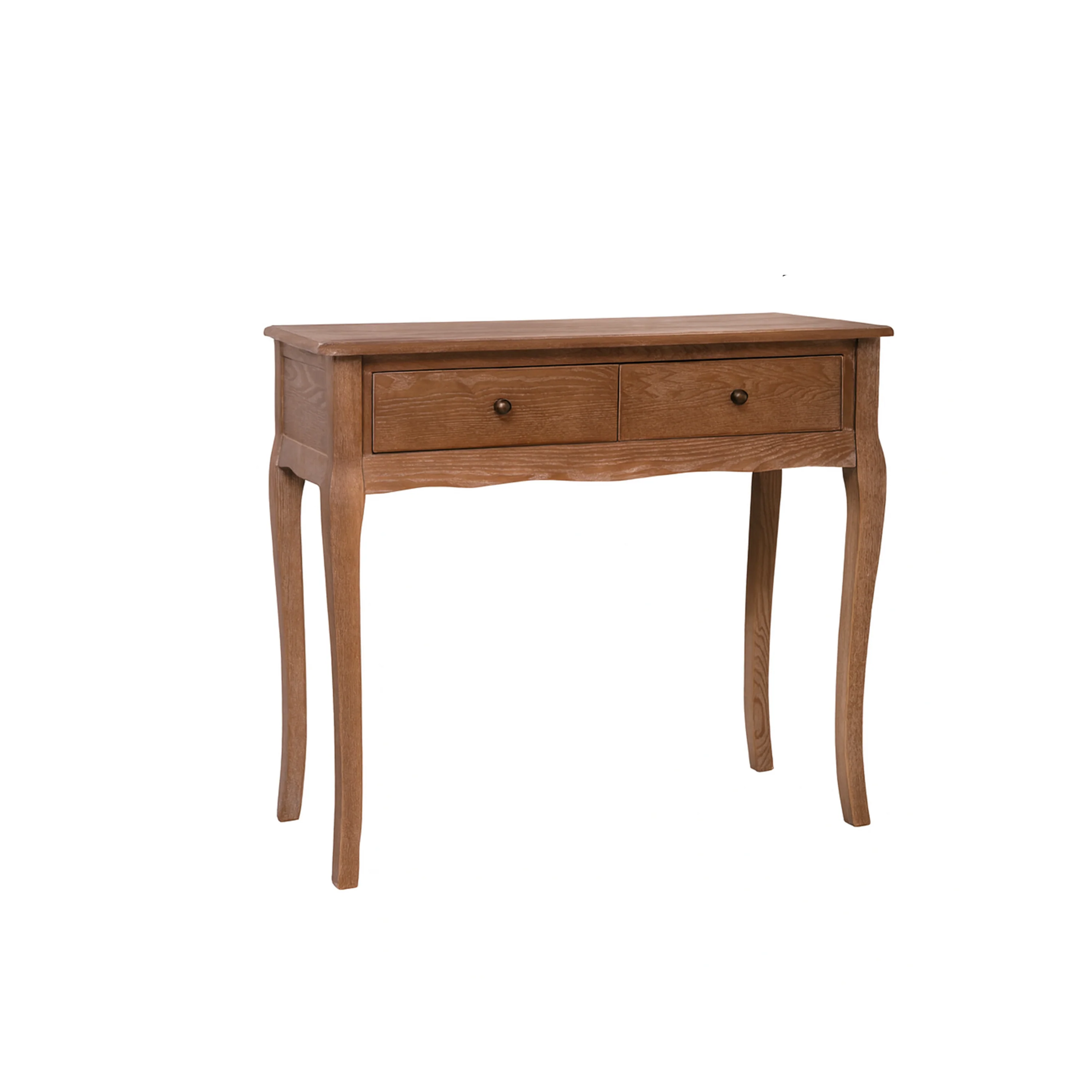 Dark Wood 2 Drawer Dressing Table - Ashwell Range - Image 8
