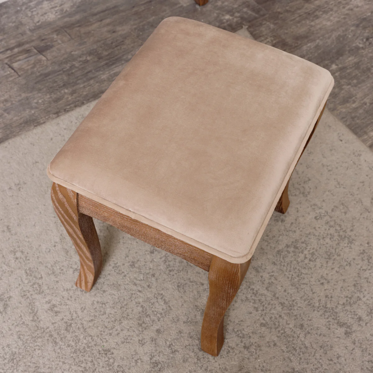 Dark Wood Dressing Table Stool - Ashwell Range - Image 3
