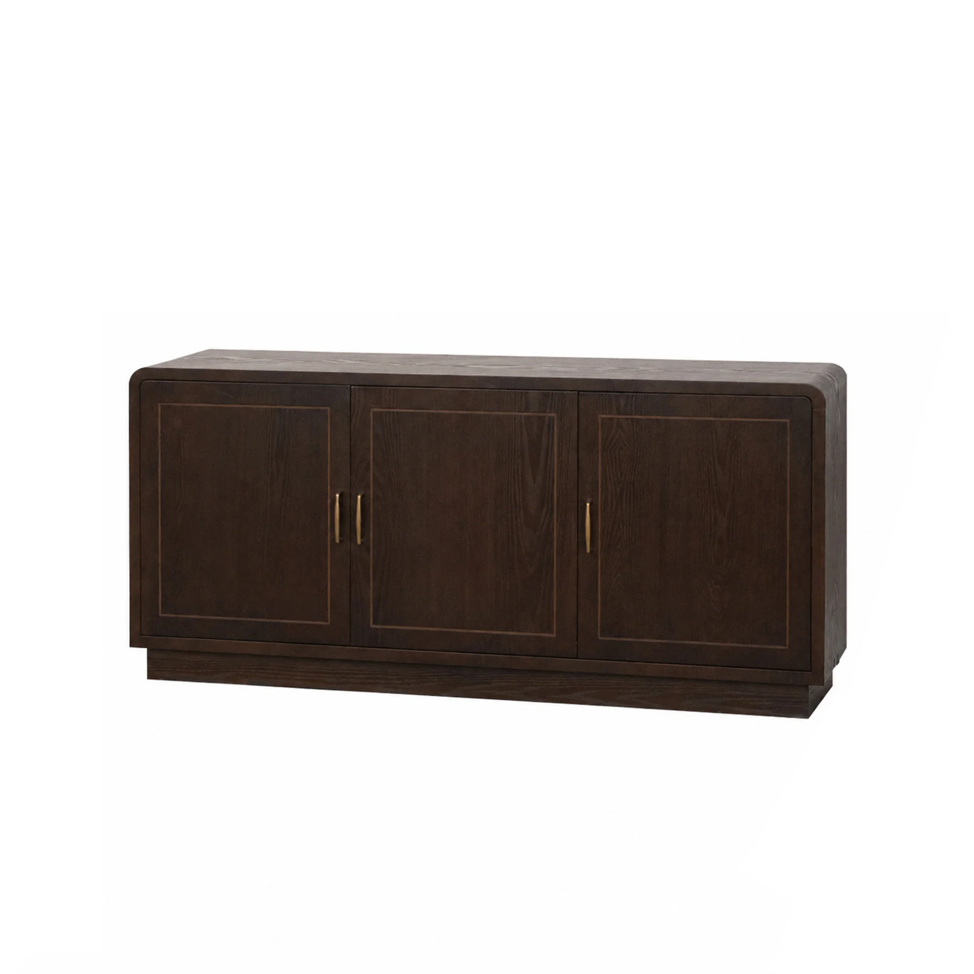 Dark Wooden 3 Door Sideboard - Kingsley Range - Image 12