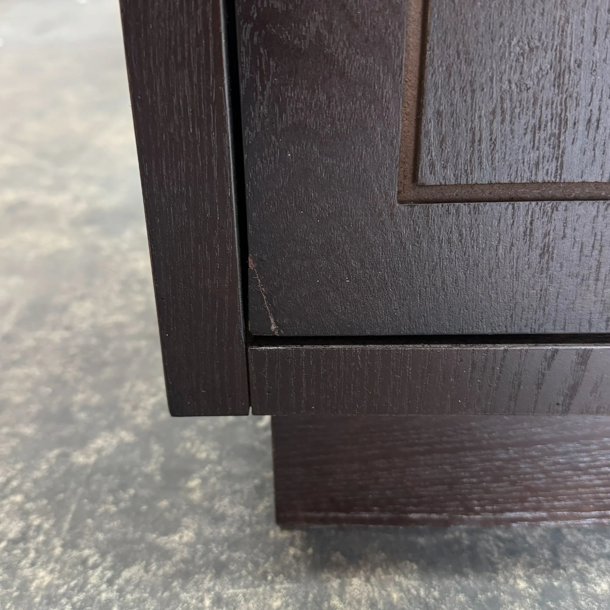 Dark Wooden 3 Door Sideboard - Kingsley Range - Damaged Seconds - Image 3