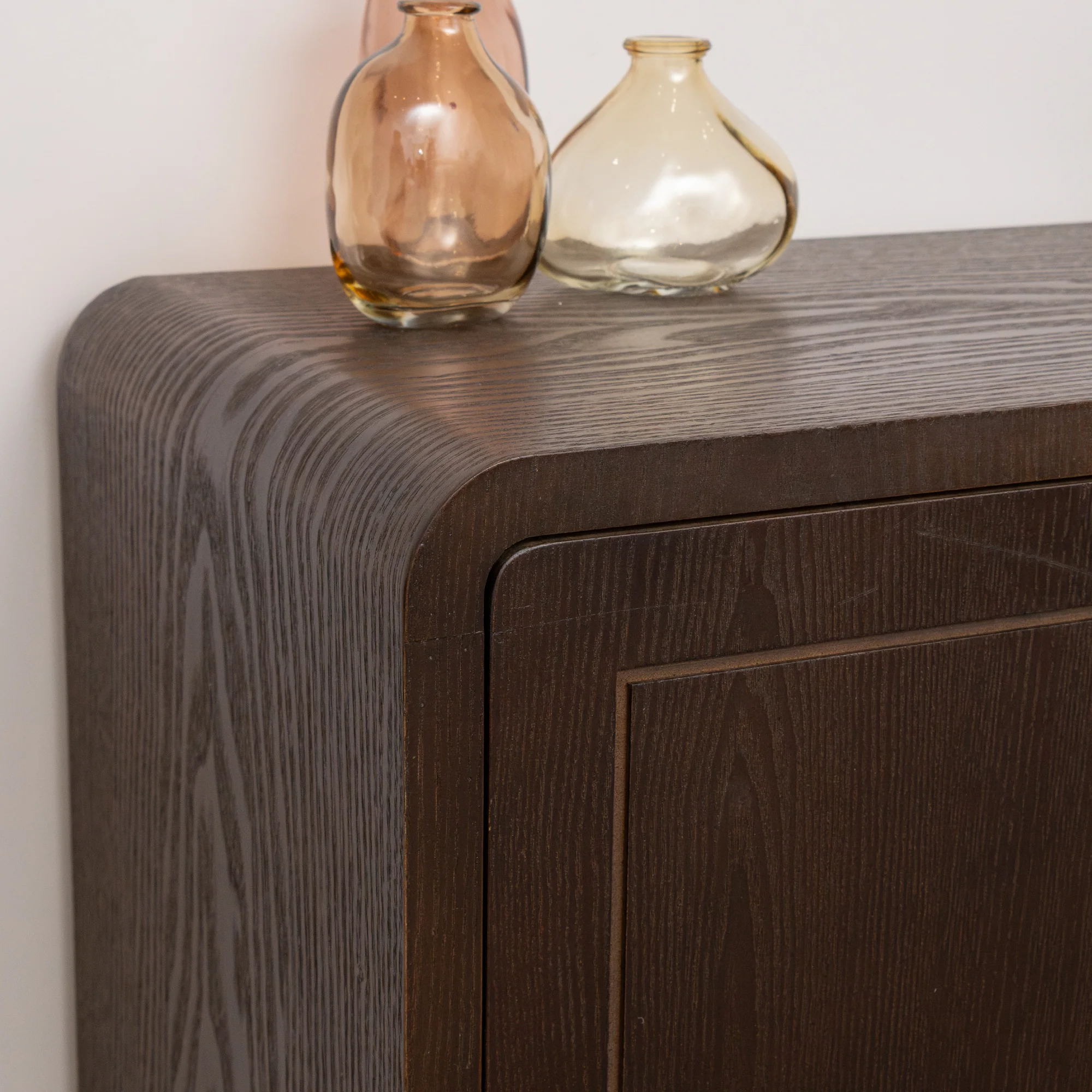 Dark Wooden 3 Door Sideboard - Kingsley Range - Damaged Seconds - Image 5