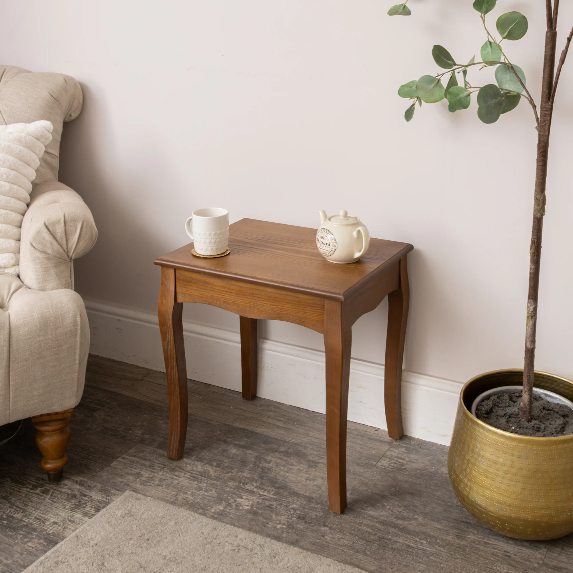 Dark Wood Set of 2 Nest of Tables - Ashwell Range - Image 6