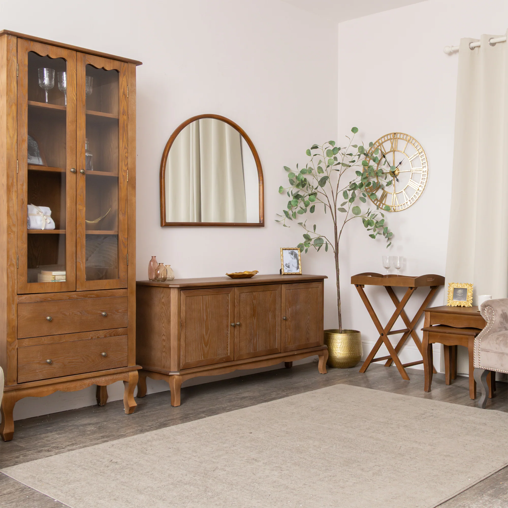 Dark Wood Set of 2 Nest of Tables - Ashwell Range - Image 8