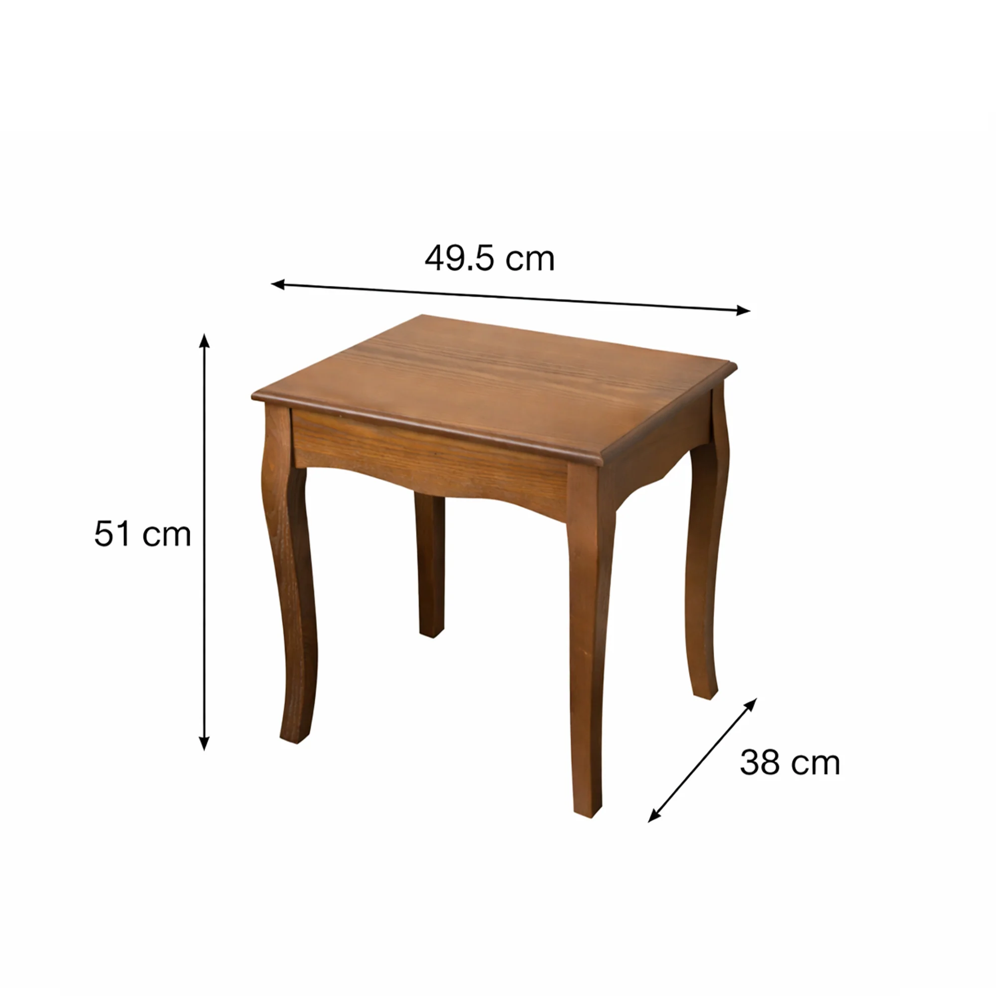 Dark Wood Set of 2 Nest of Tables - Ashwell Range - Image 9