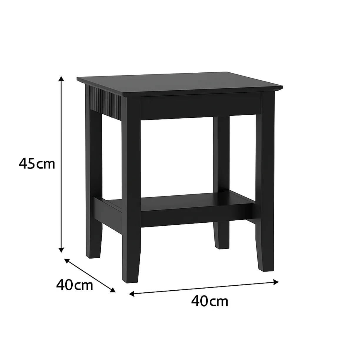 Dressing Table & Stool Set - Hales Black Range - Image 6