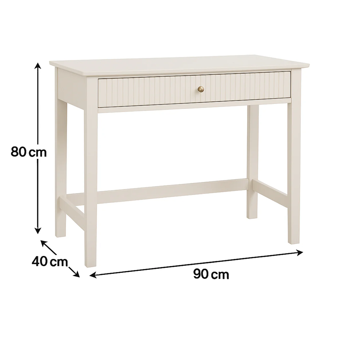 Dressing Table & Stool Set - Hales Taupe Range - Image 10