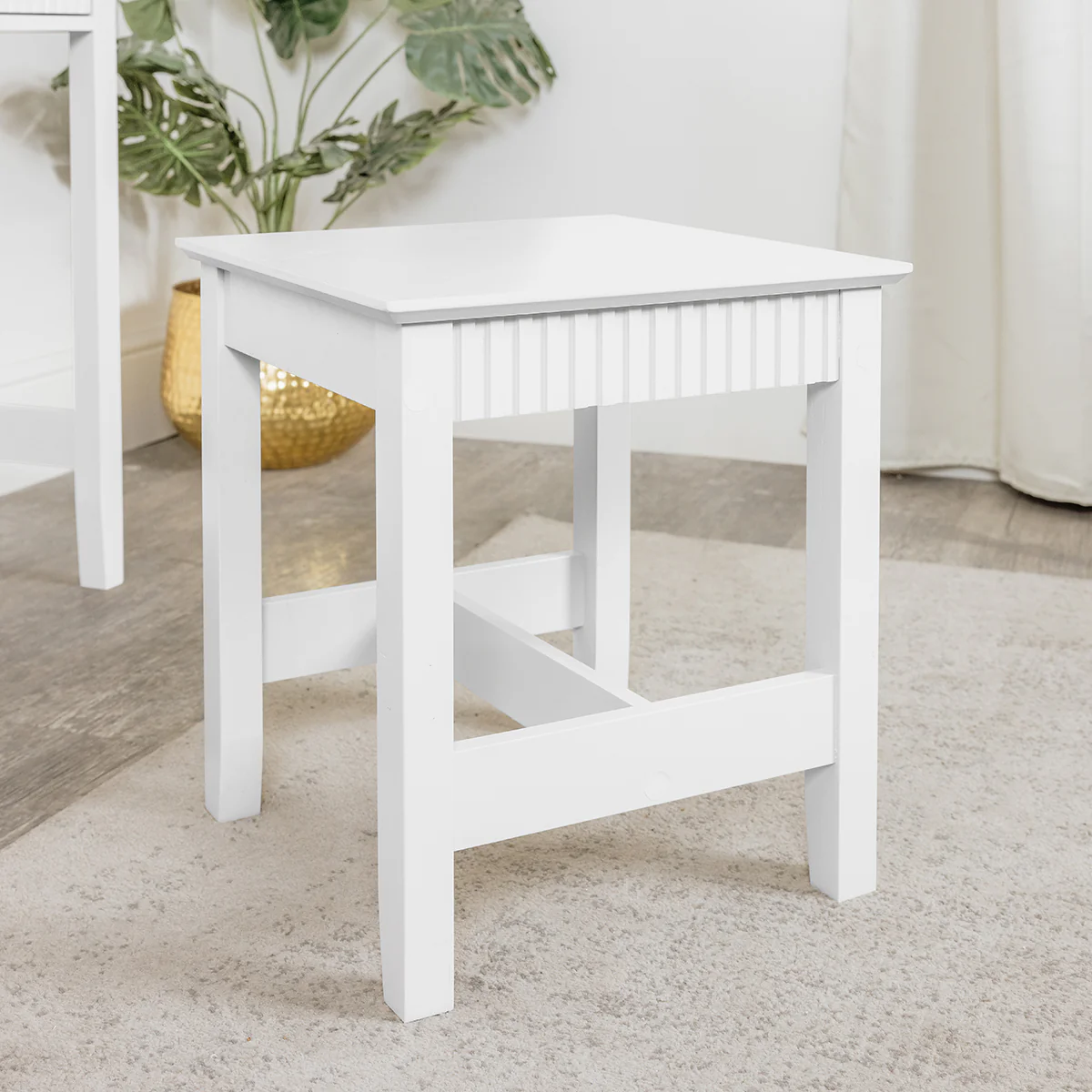 Dressing Table & Stool Set - Hales White Range - Image 7