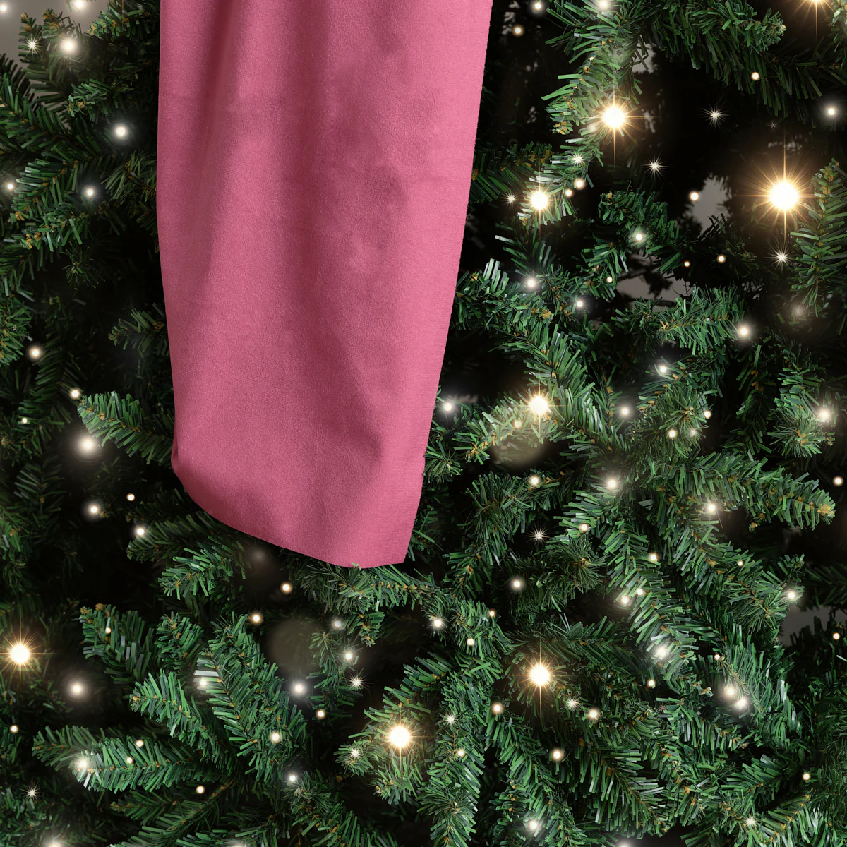 Extra Large Dark Red Velvet Christmas Bow - 70cm x 140cm - Image 4