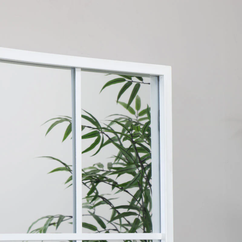 Extra Large White Window Mirror 144cm x 59cm - Image 5