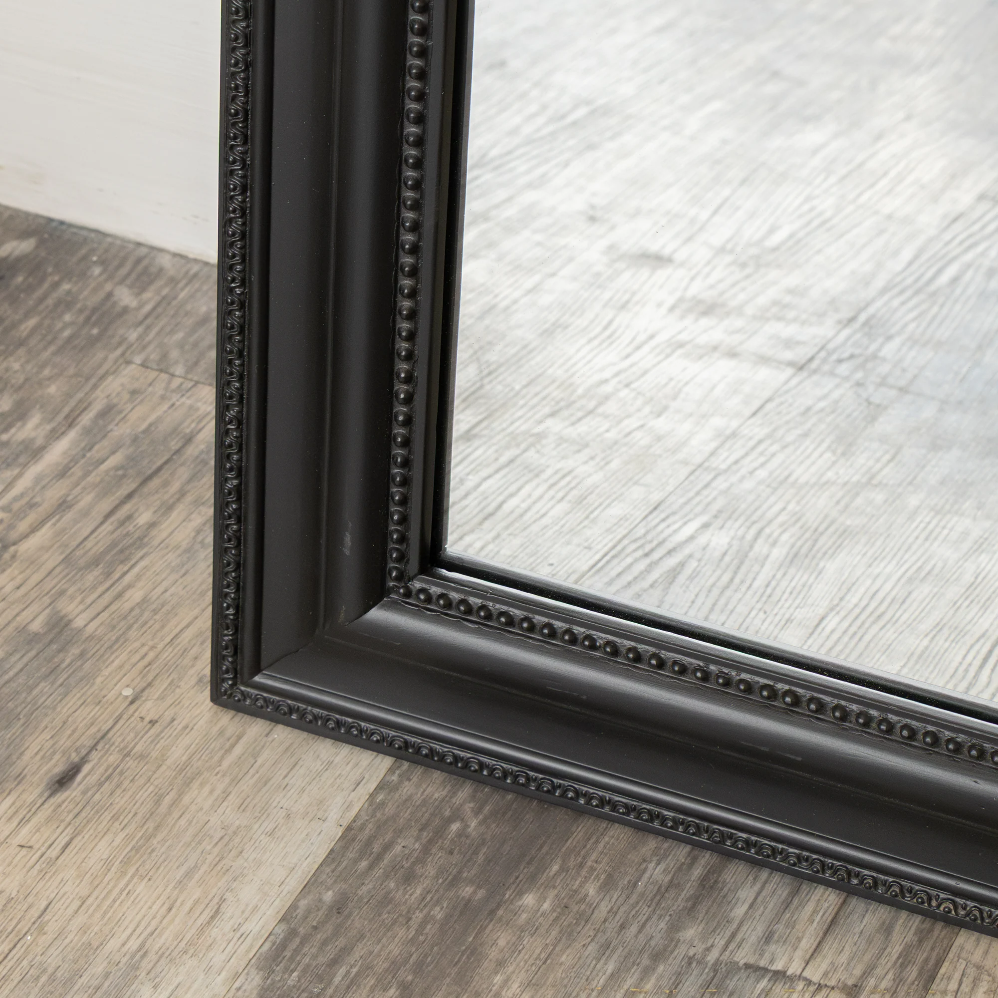 Full Length Black Leaner & Wall Mirror - 47cm x 142cm - Image 5