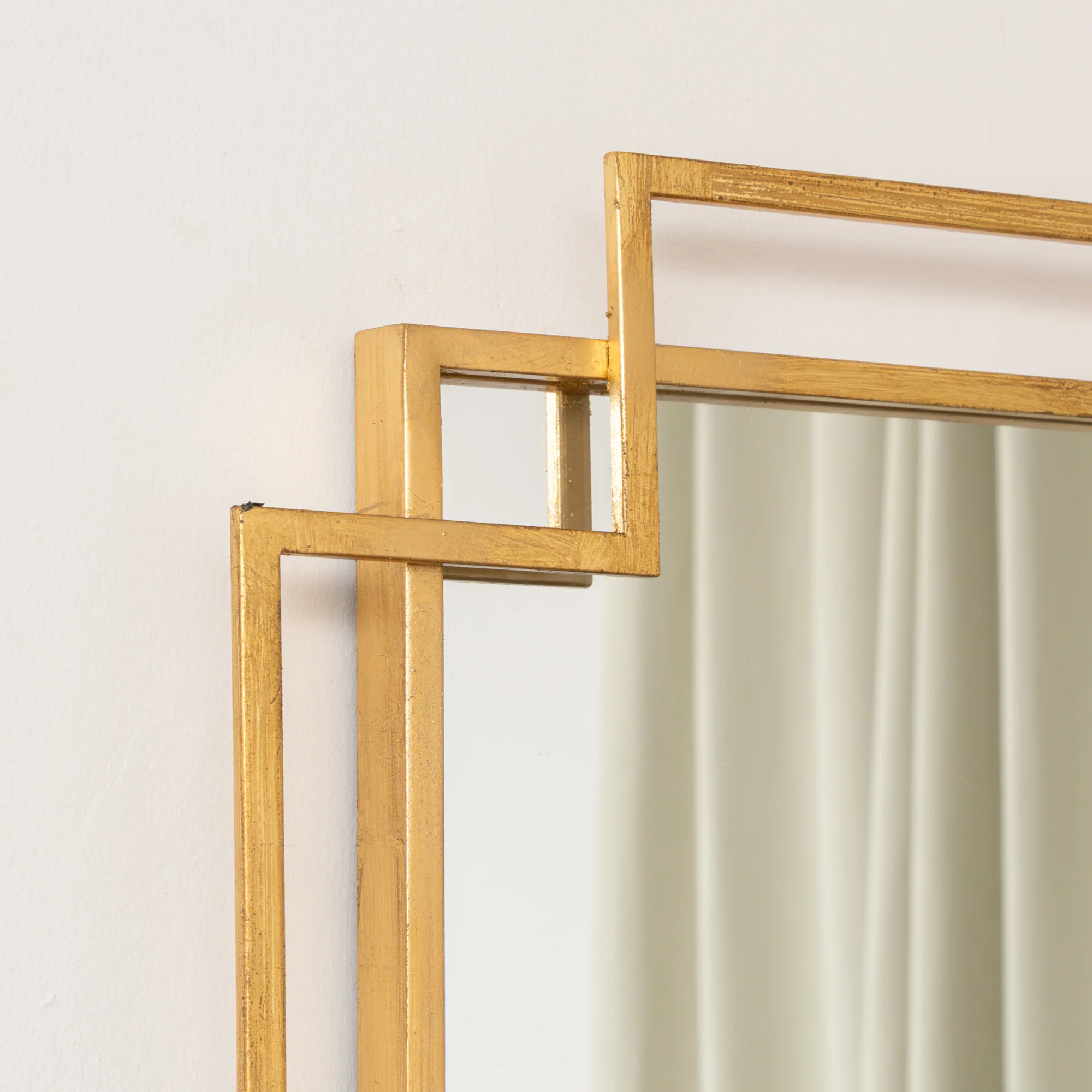 Gold Foiled Wall Mirror - 94cm x 48cm - Image 3