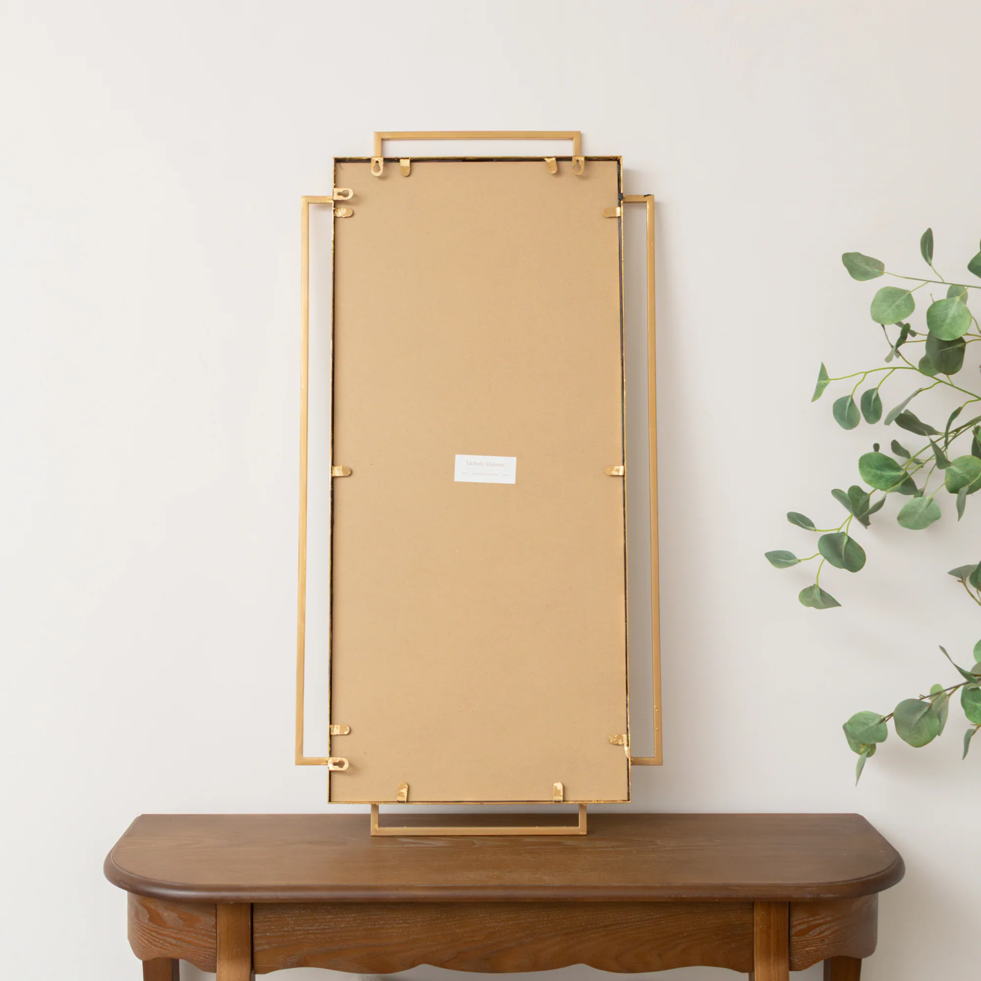 Gold Foiled Wall Mirror - 94cm x 48cm - Image 5