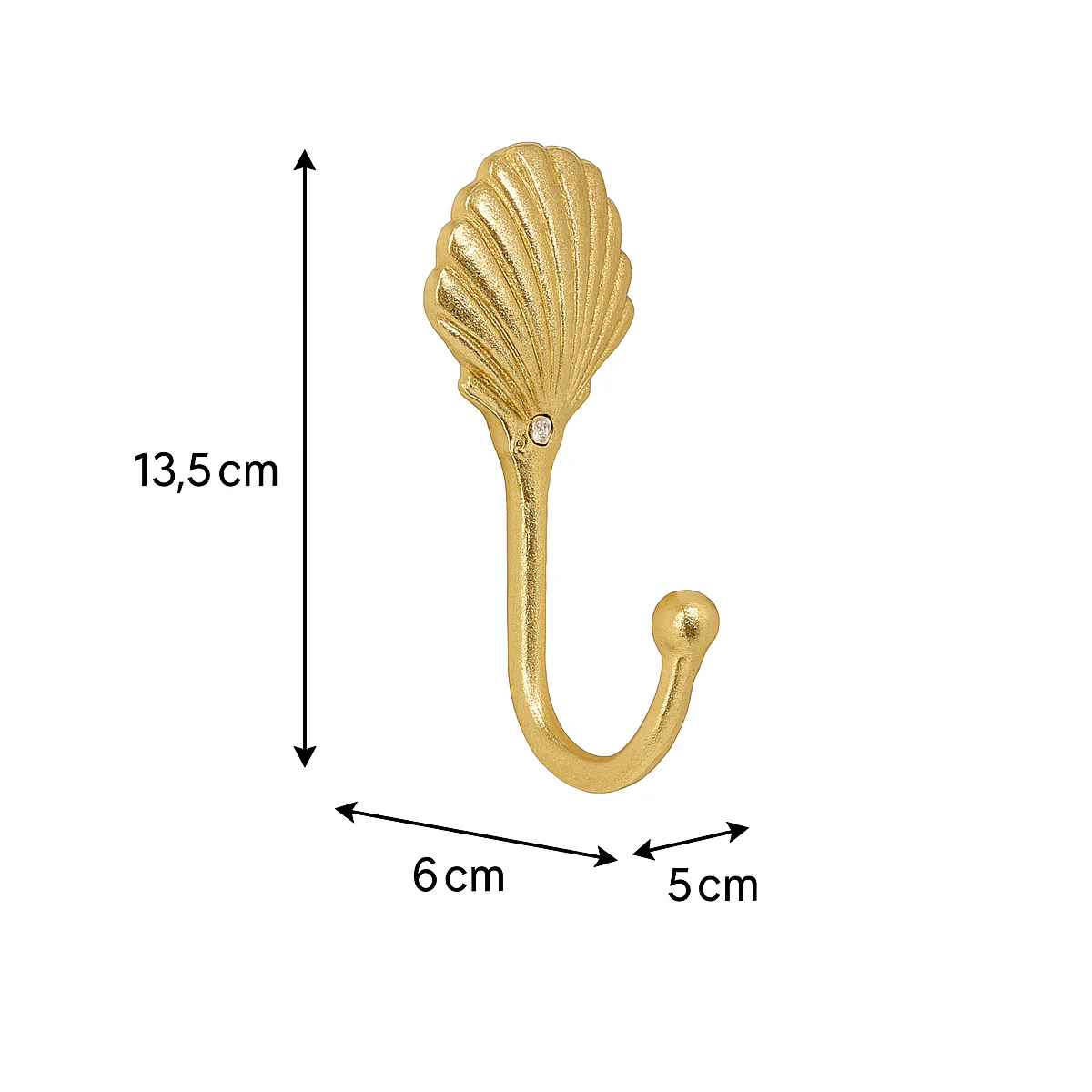 Gold Shell Wall Hook - Image 5