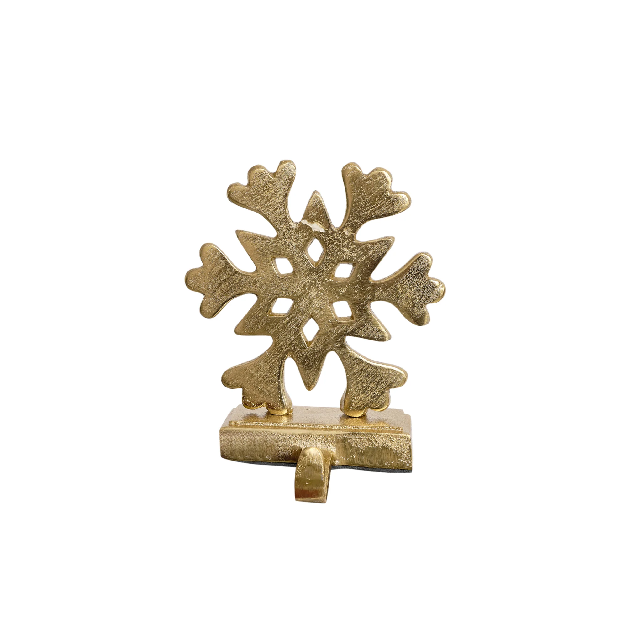 Gold Snowflake Christmas Stocking Holder - Image 6