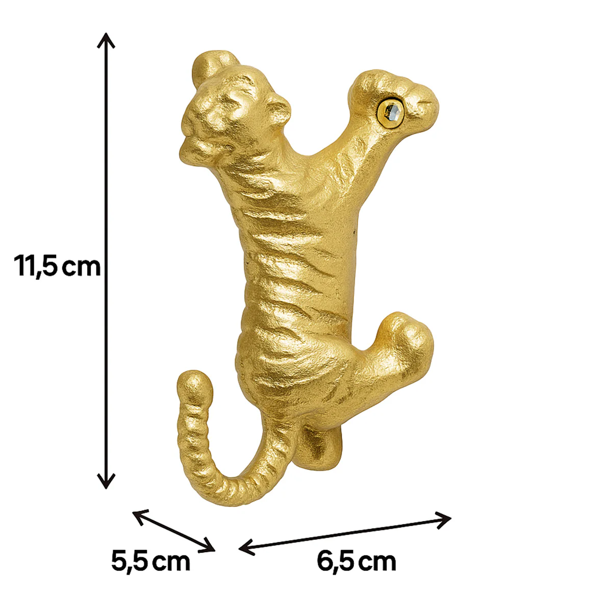 Gold Tiger Wall Hook - Image 5