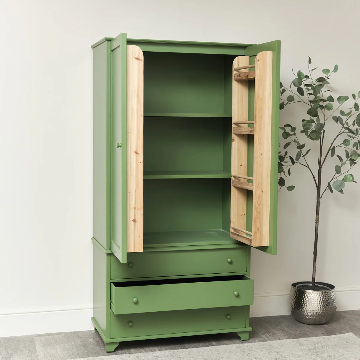 Large Olive Green Pantry/Storage Closet - Image 3