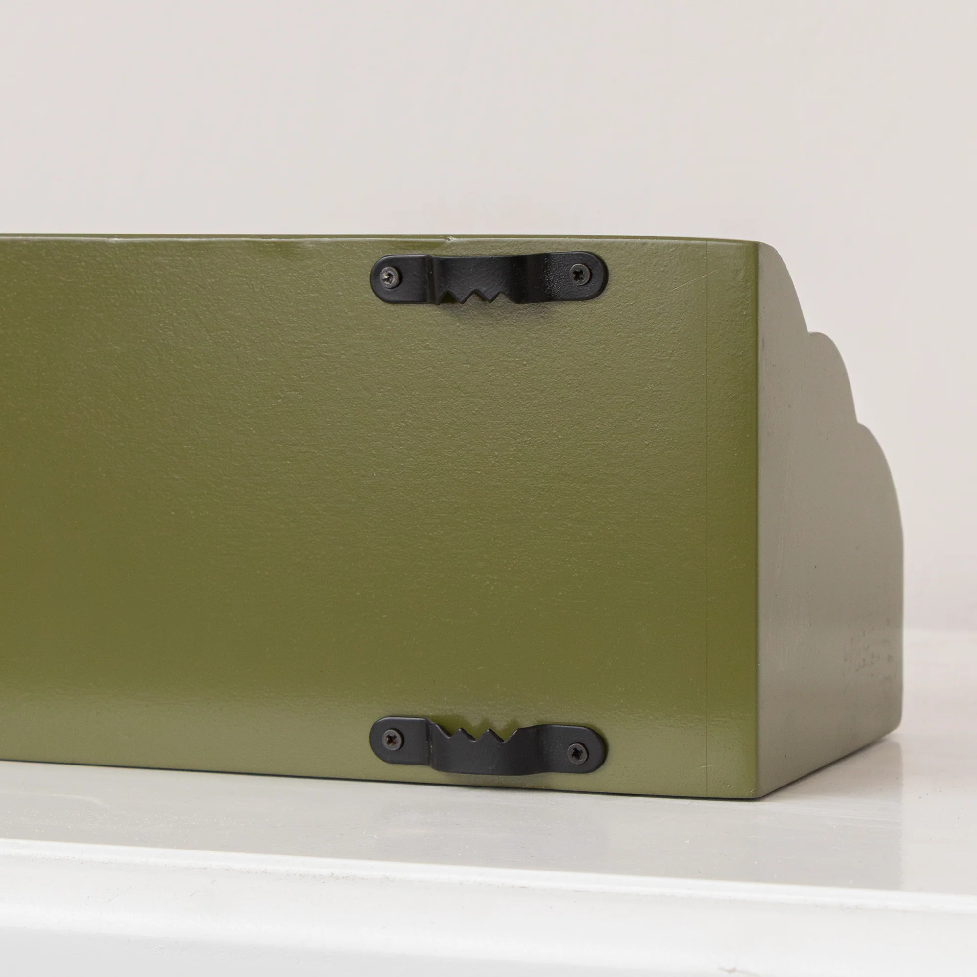 Green Scalloped Wall Storage Shelf - 40cm - Image 2