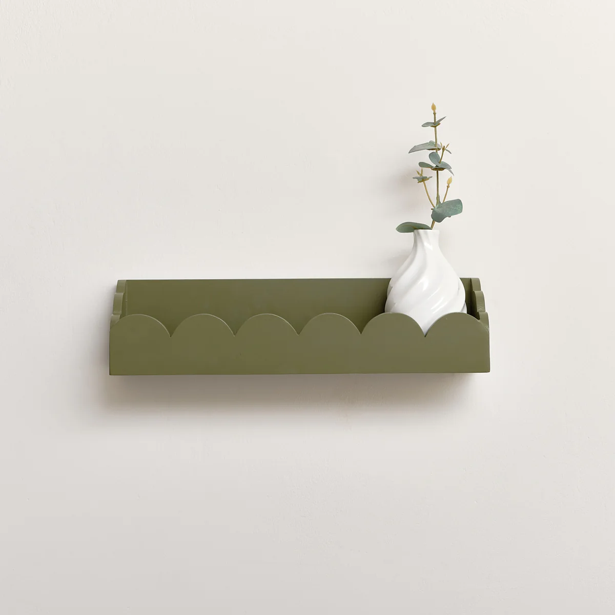 Green Scalloped Wall Storage Shelf - 40cm - Image 5