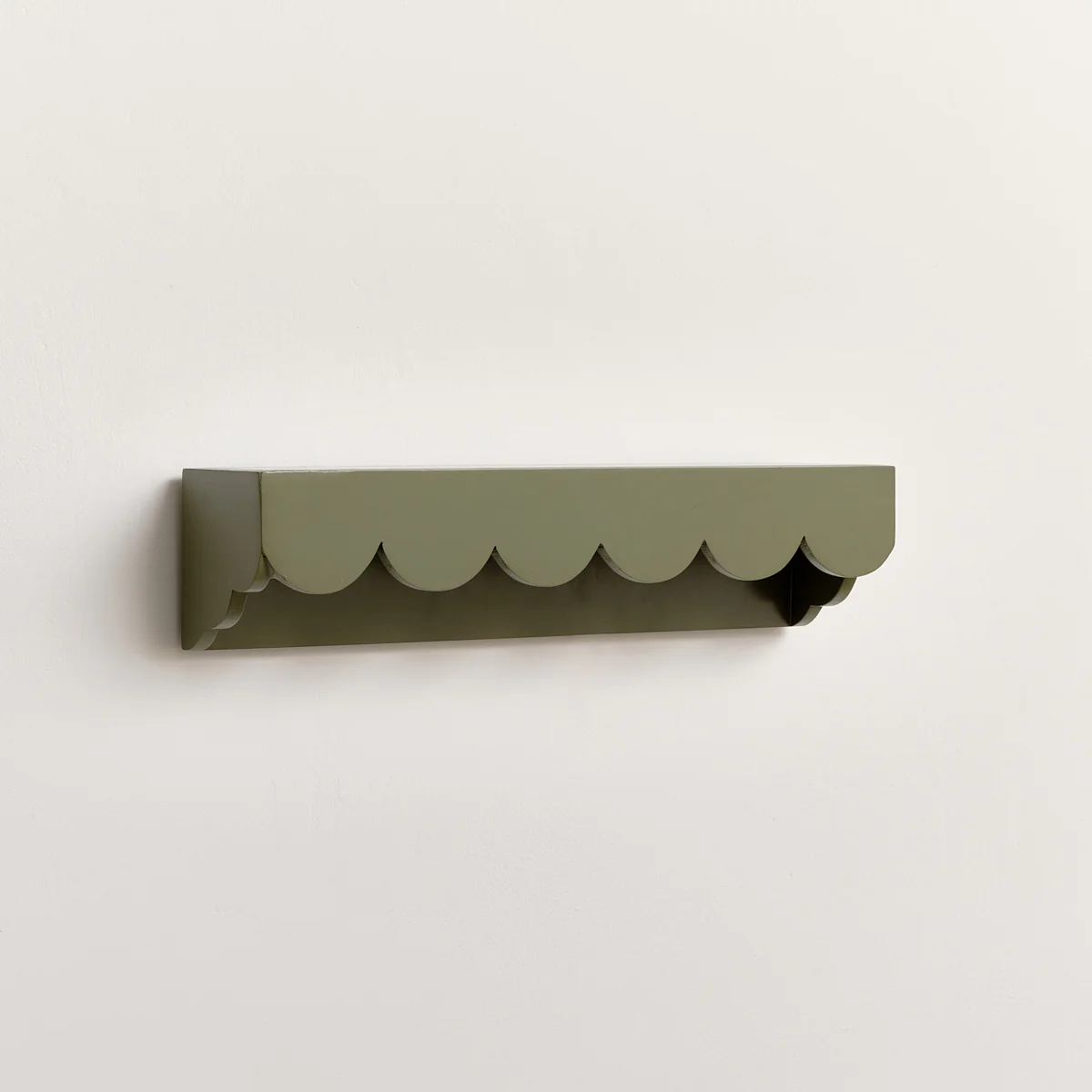 Green Scalloped Wall Storage Shelf - 40cm - Image 6