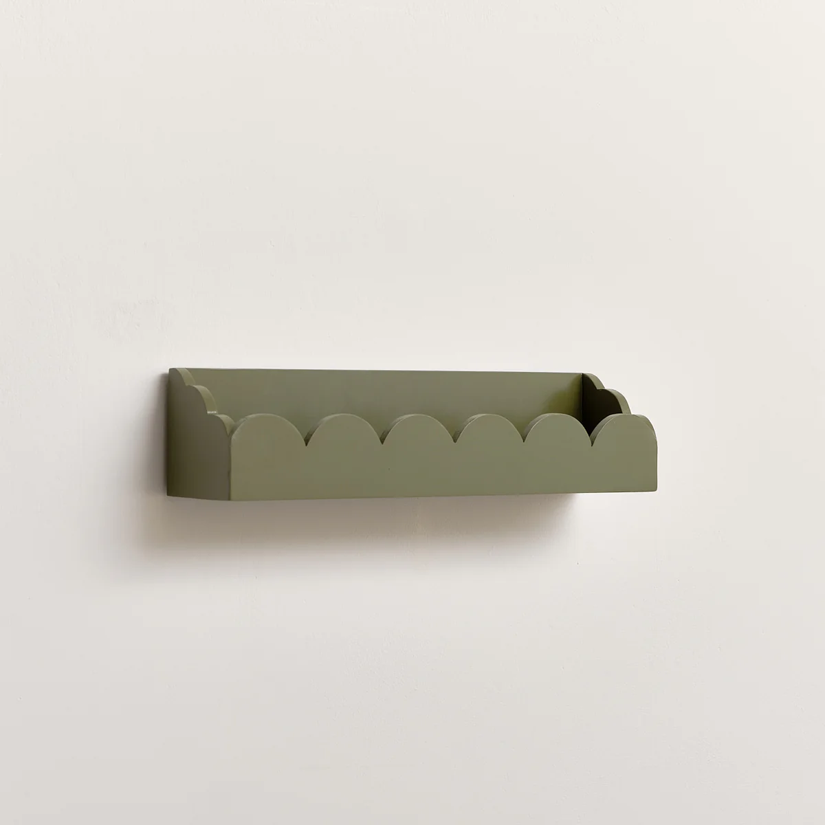 Green Scalloped Wall Storage Shelf - 40cm - Image 8