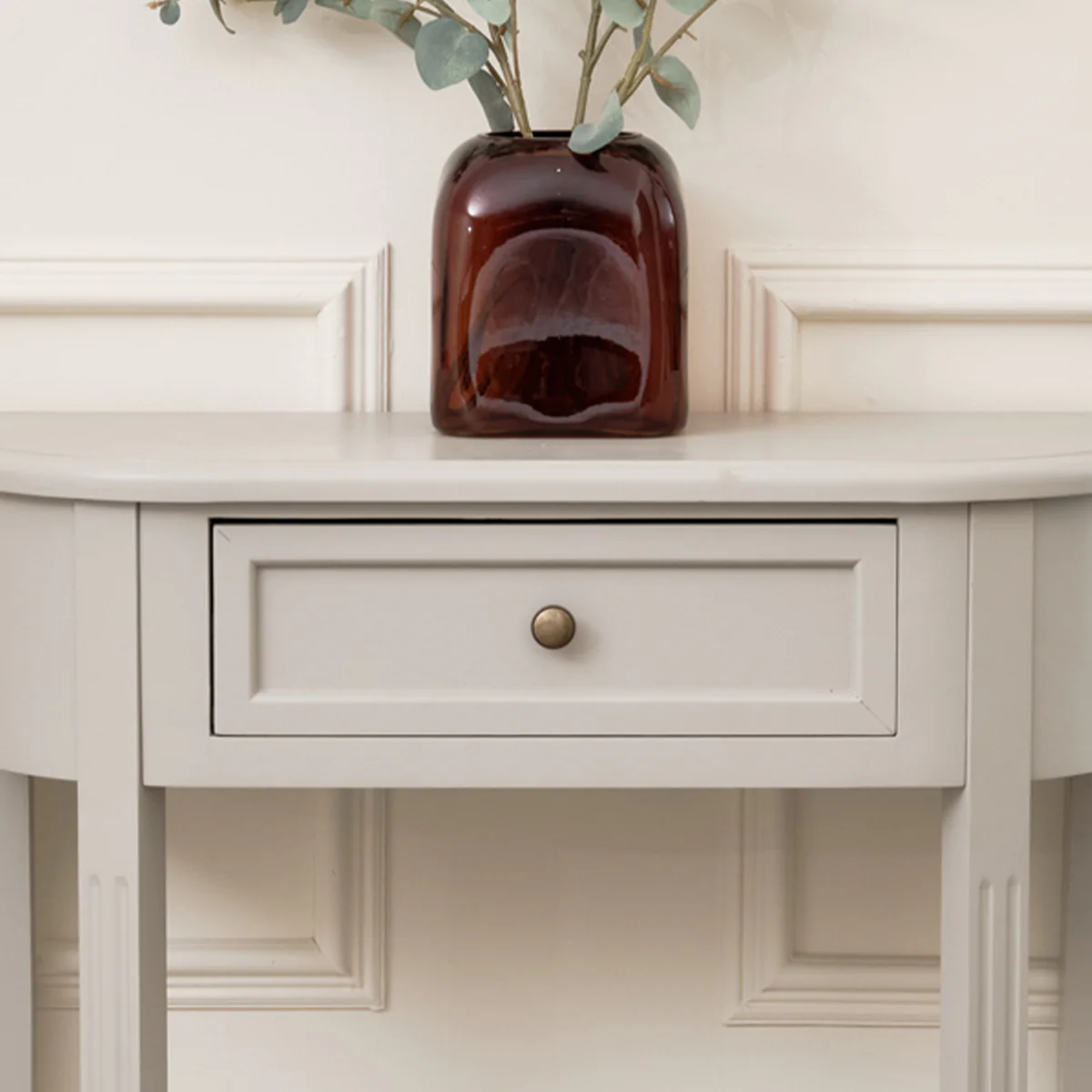 Grey Half Moon Table - Daventry Taupe-Grey Range - Image 4