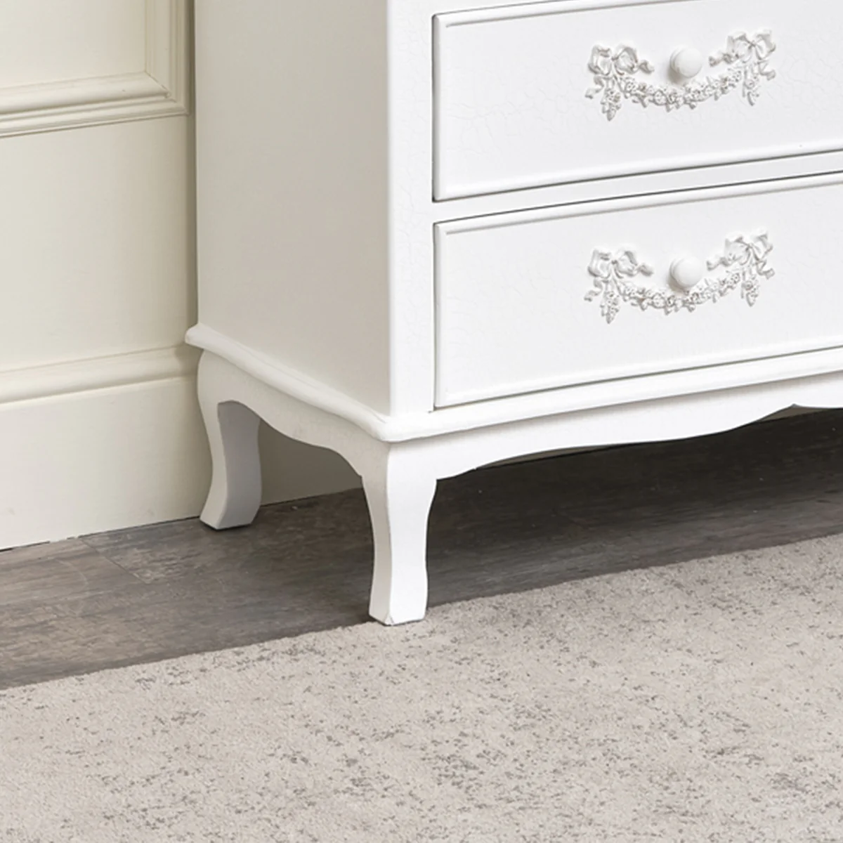 Antique White 4 Drawer Chest of Drawers - Pays Blanc Range - Image 5