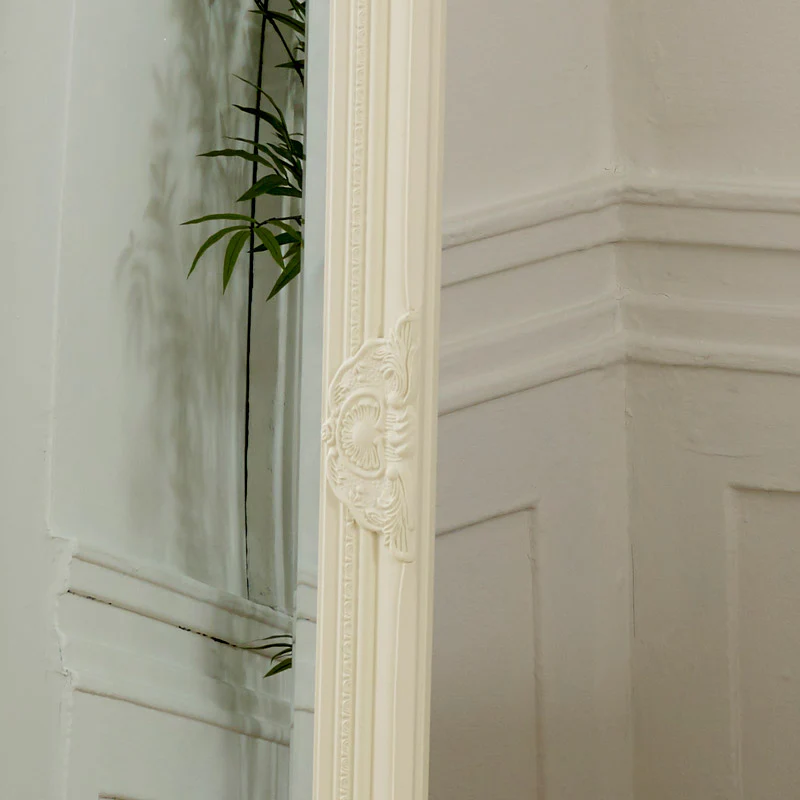 Cream Ornate Tall Slim Mirror 47cm x 142cm - Image 3
