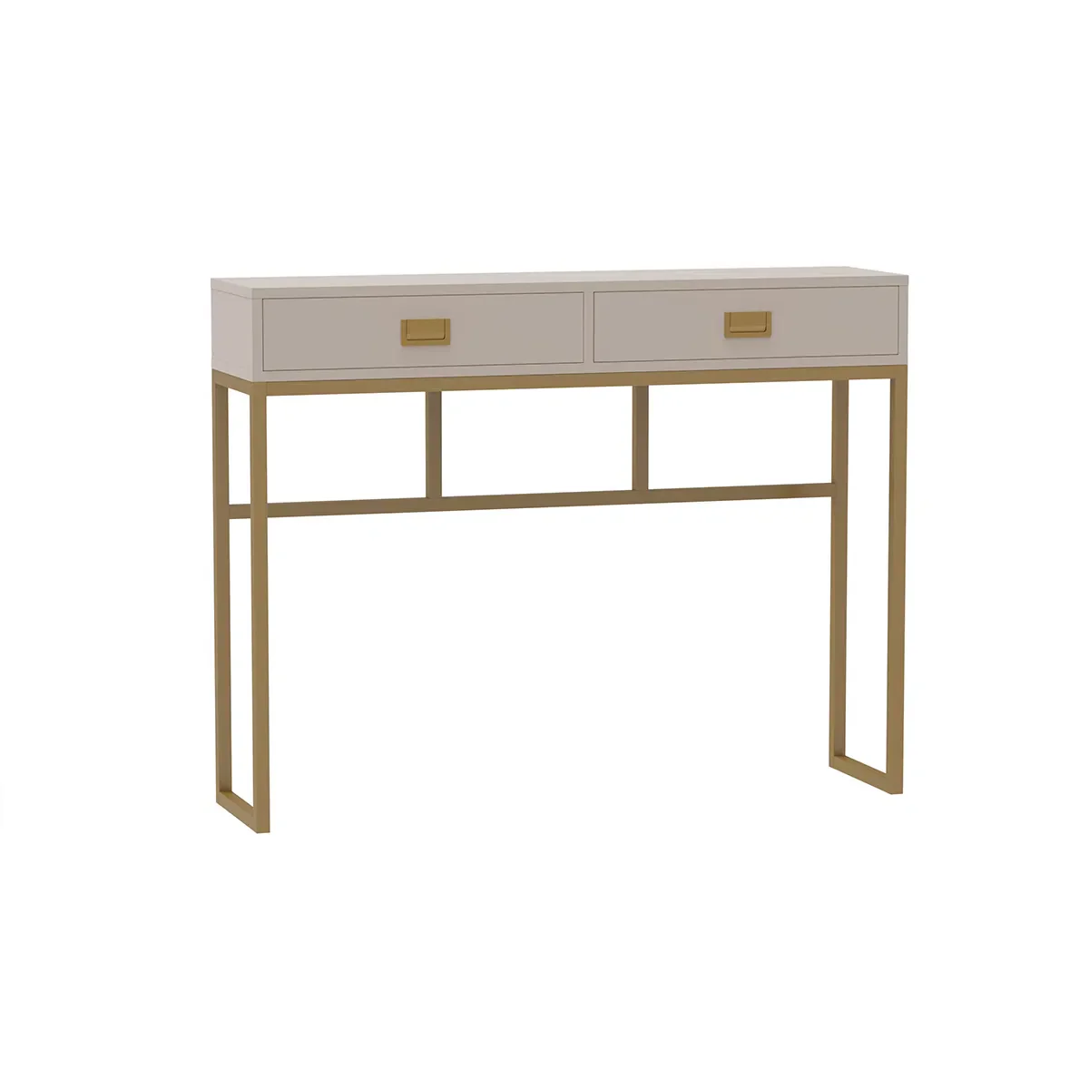 Large 2 Drawer Dressing Table and Pair of 3 Drawer Bedside Tables - Elle Stone Range - Image 7