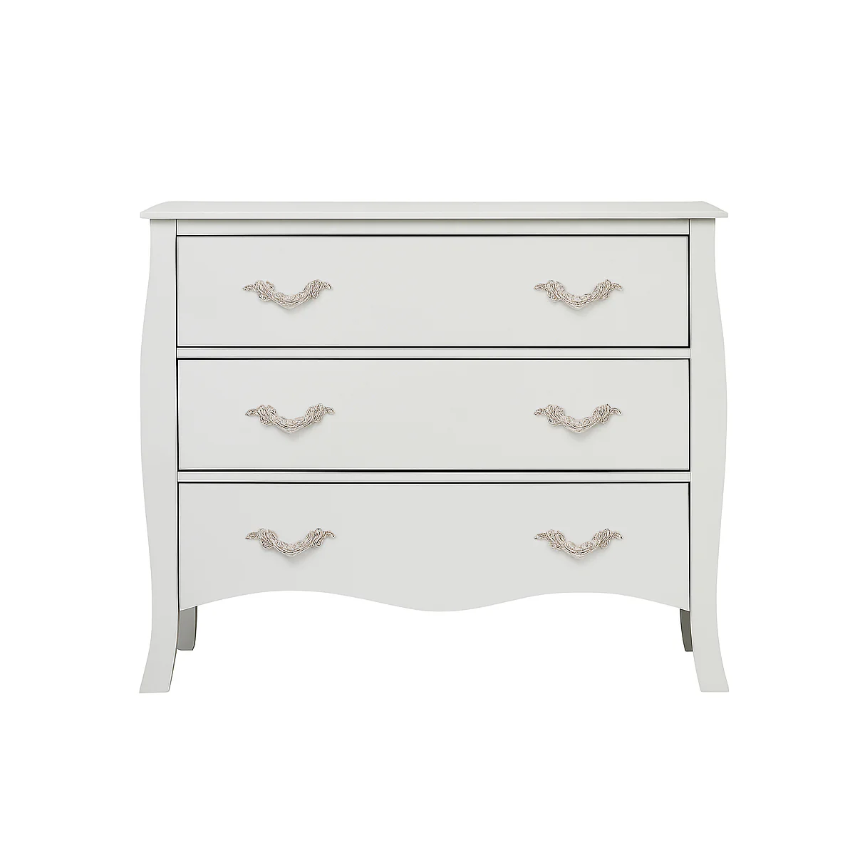 Large 3 Drawer Chest of Drawers & Pair of Bedside Tables - Elizabeth Ivory Range - Image 12