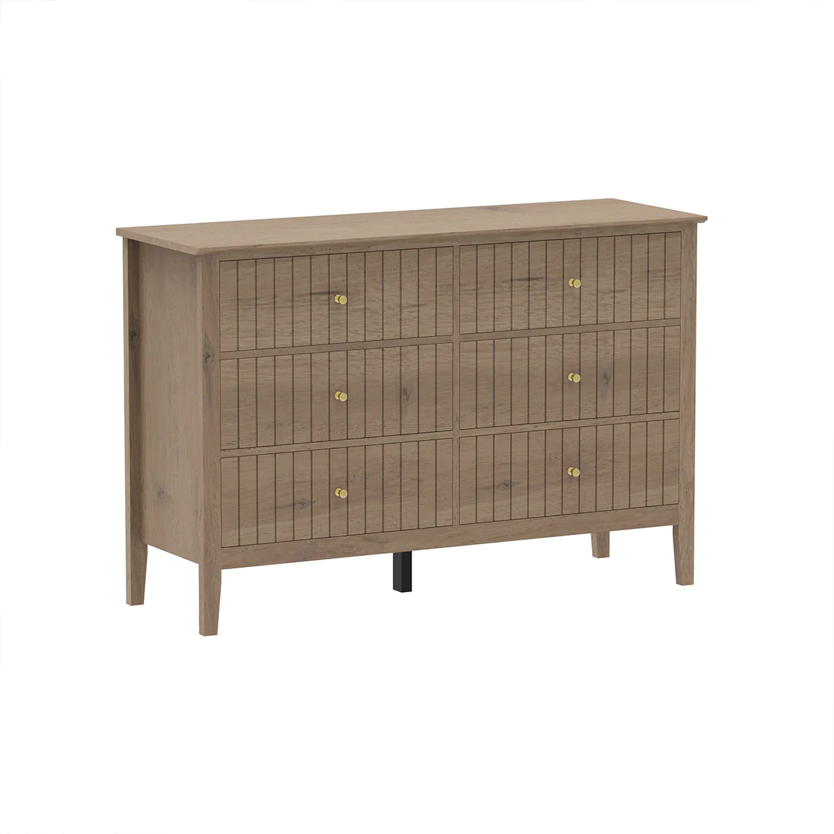 Large 6 Drawer Chest of Drawers - Hales Pale Wood Range - Image 7