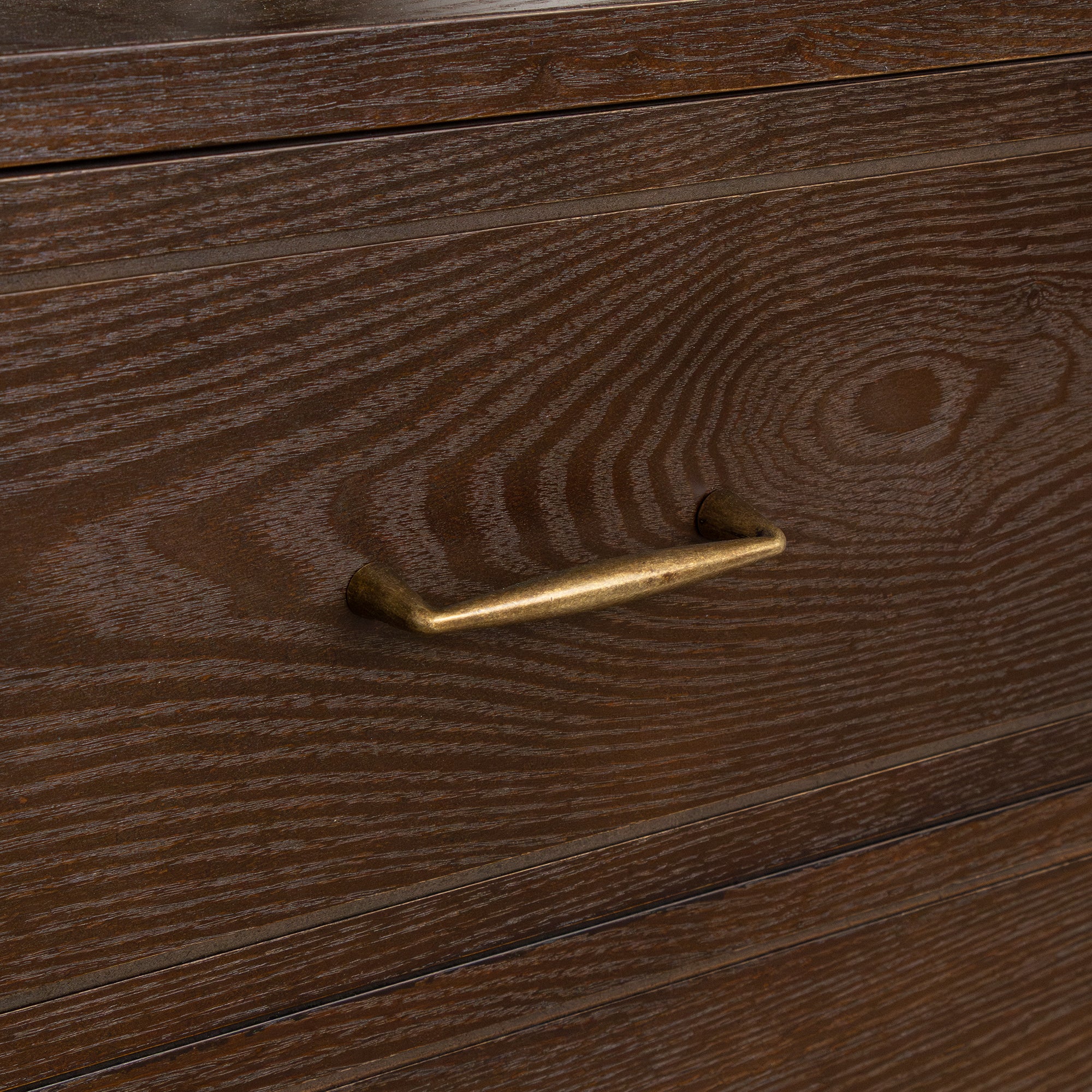 Large Arched Dark Wood Freestanding Storage Cabinet - Kingsley Range - Image 3