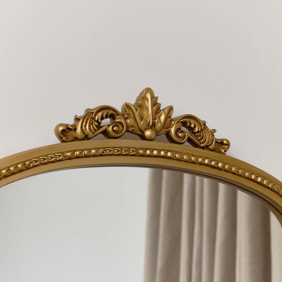 Large Arched Ornate Edge Gold Mirror 80cm x 50cm - Image 3
