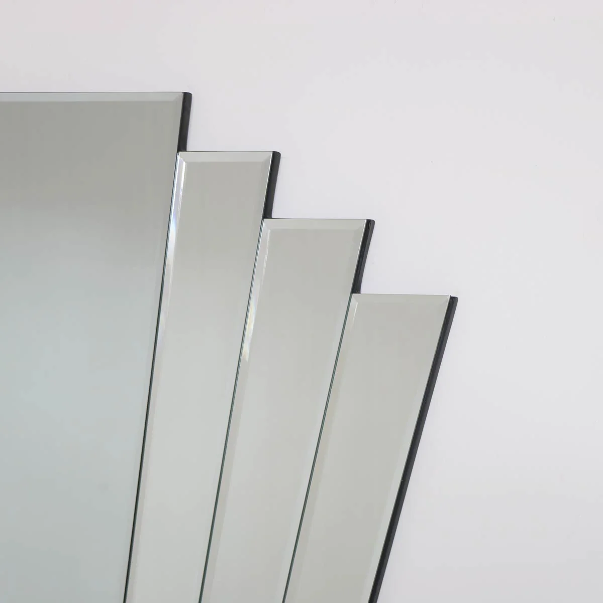 Large Art Deco Fan Frameless Wall Mirror - Image 2