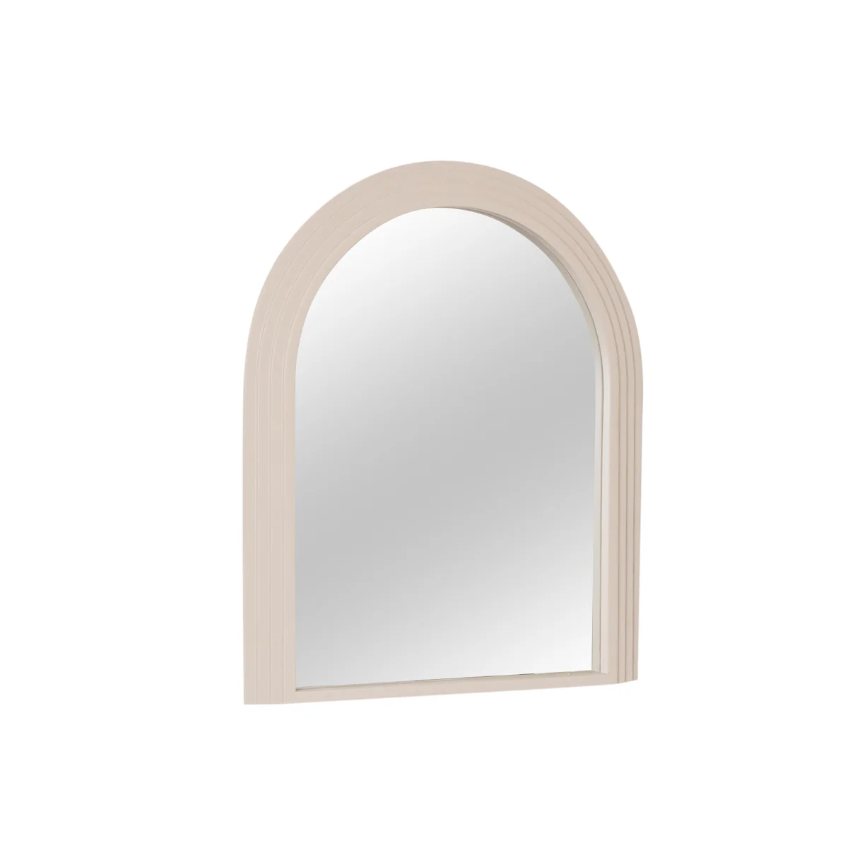 Large Beige Arched Wall Mirror - 90cm x 75cm - Image 8