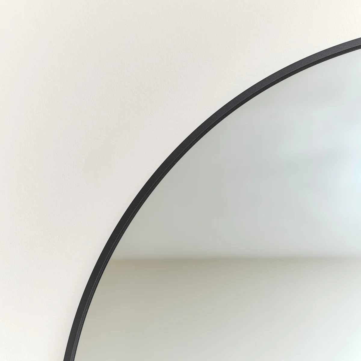 Large Black Arched Wall / Leaner Mirror - 180cm x 80cm - Image 3
