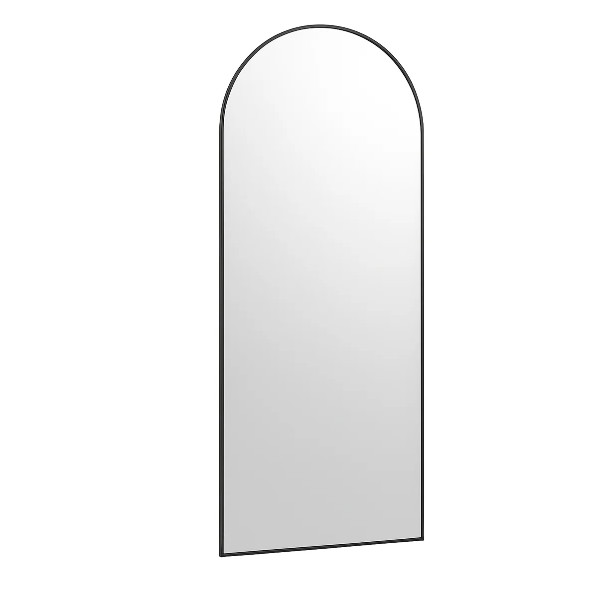 Large Black Arched Wall / Leaner Mirror - 180cm x 80cm - Image 6